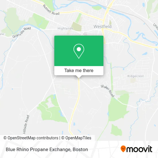 Blue Rhino Propane Exchange map