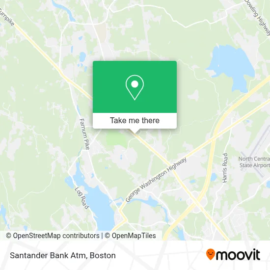 Santander Bank Atm map