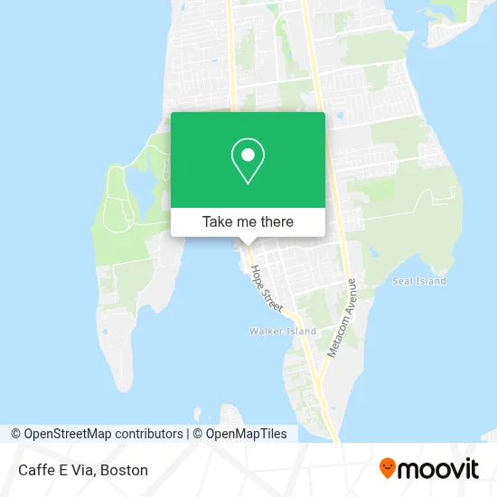 Caffe E Via map