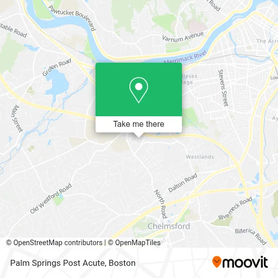 Palm Springs Post Acute map