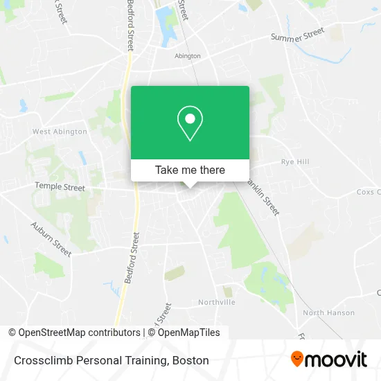 Crossclimb Personal Training map