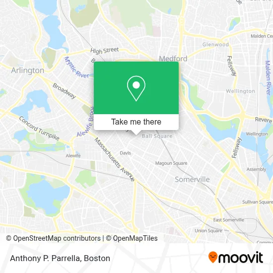 Anthony P. Parrella map