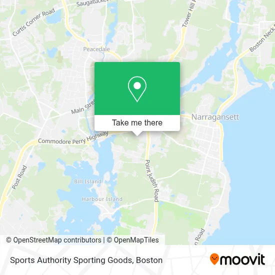 Sports Authority Sporting Goods map