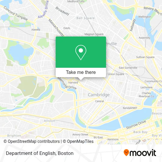 Department Of English map