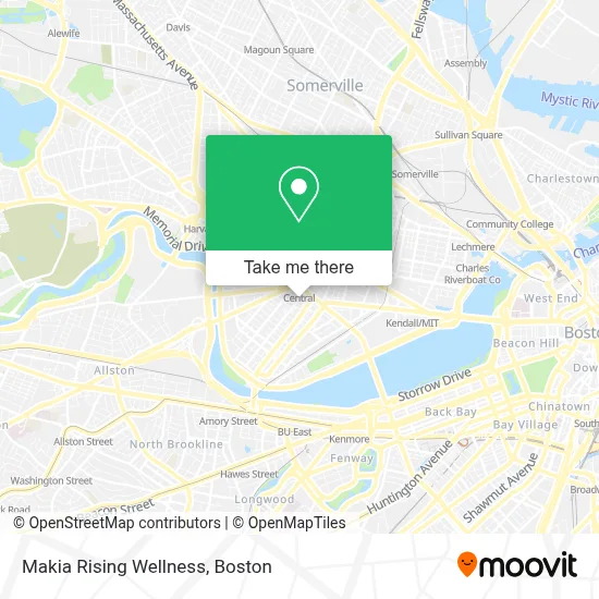 Makia Rising Wellness map