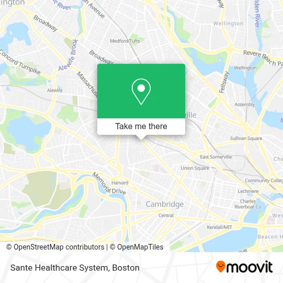 Sante Healthcare System map