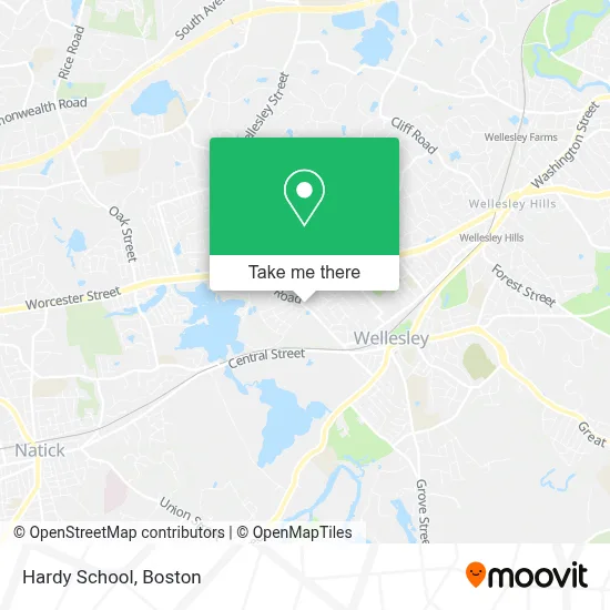 Hardy School map