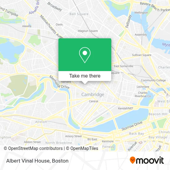 Albert Vinal House map