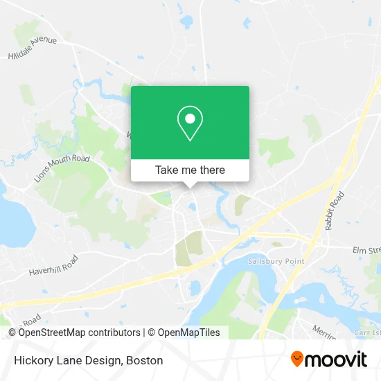 Hickory Lane Design map
