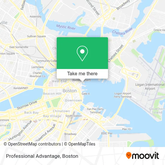 Professional Advantage map