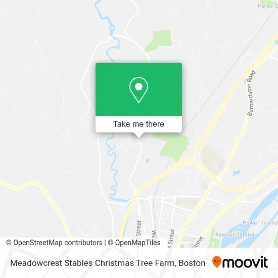 Meadowcrest Stables Christmas Tree Farm map