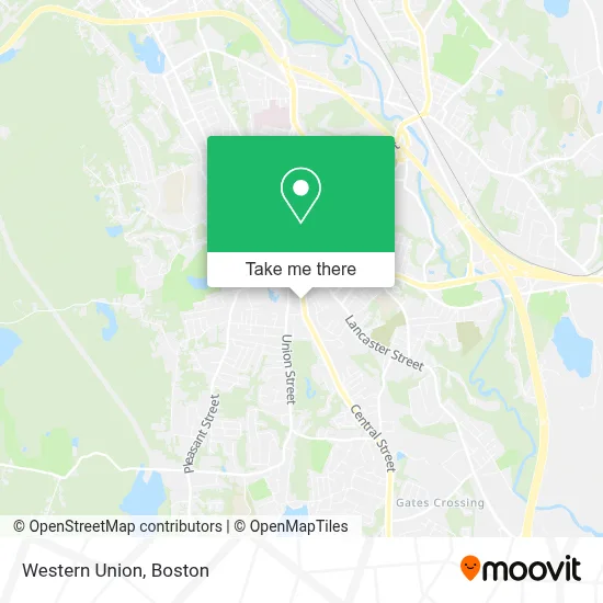 Western Union map