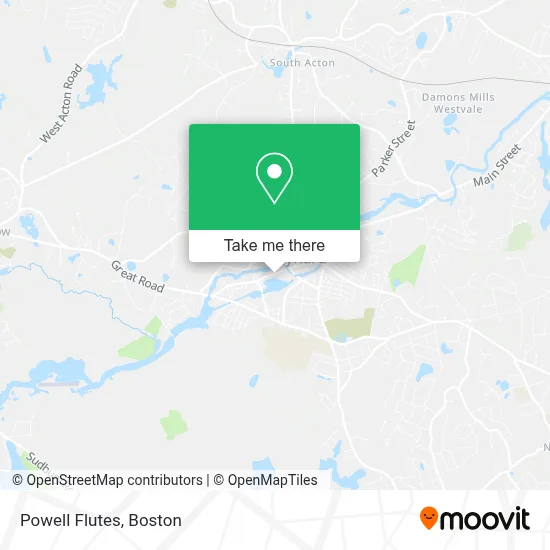 Powell Flutes map