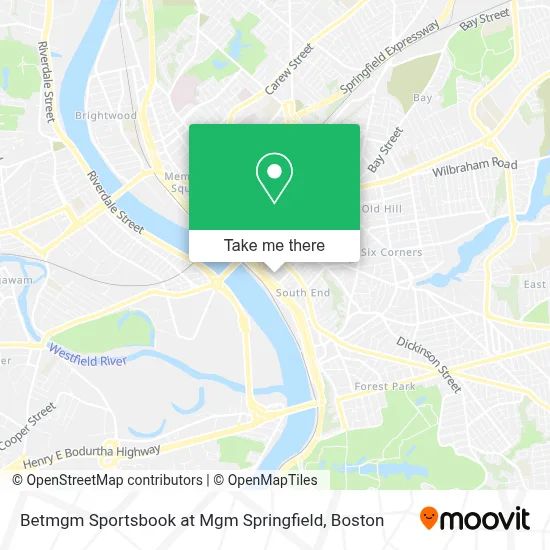 Betmgm Sportsbook at Mgm Springfield map