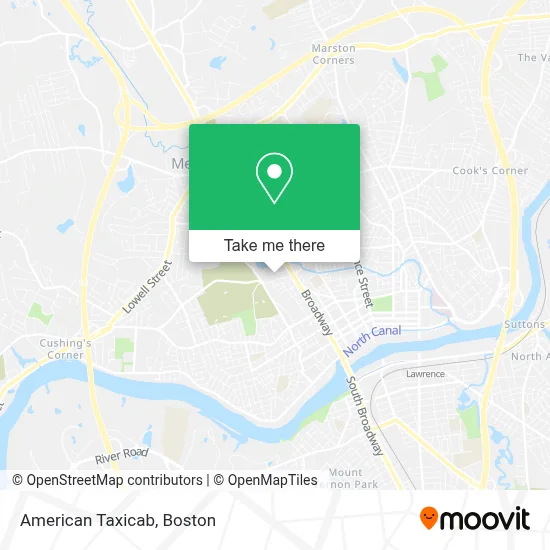 American Taxicab map