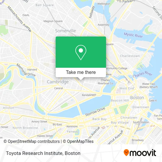Toyota Research Institute map