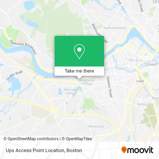 Ups Access Point Location map
