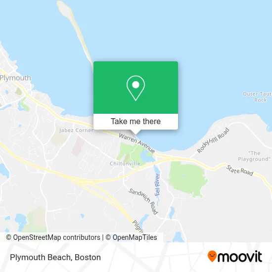 Plymouth Beach map