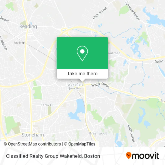 Classified Realty Group Wakefield map