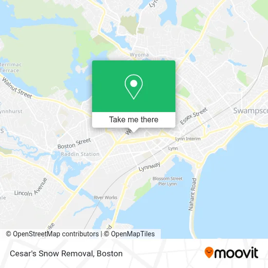 Cesar's Snow Removal map