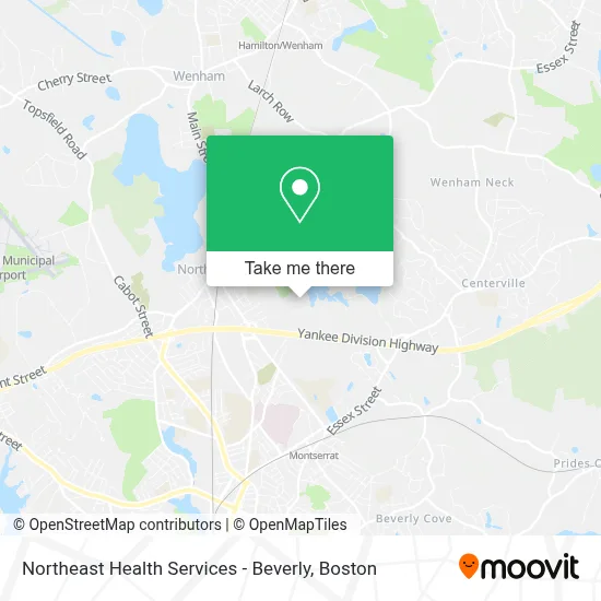 Northeast Health Services - Beverly map
