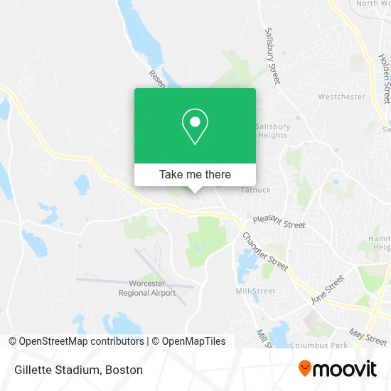 Gillette Stadium map