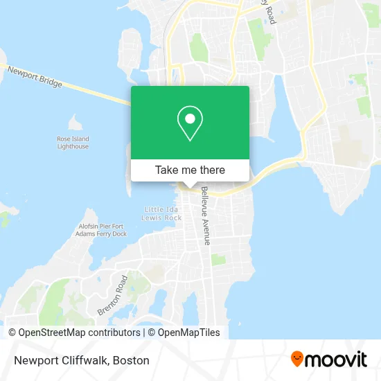 Newport Cliffwalk map