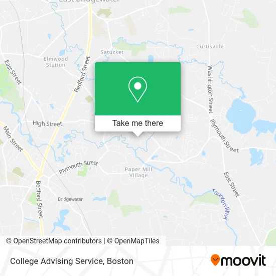College Advising Service map