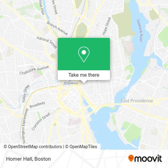 Homer Hall map