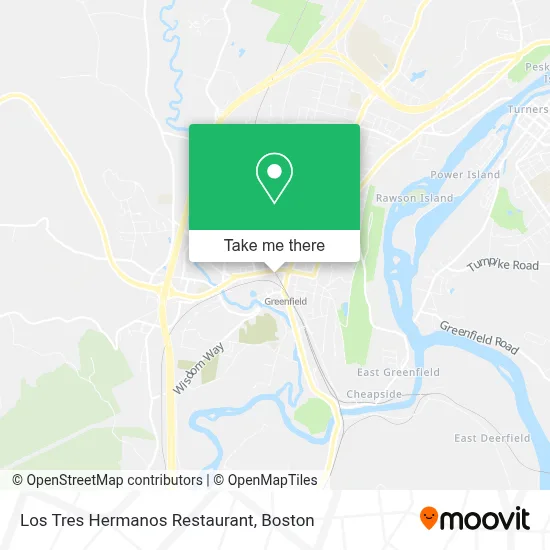 Los Tres Hermanos Restaurant map
