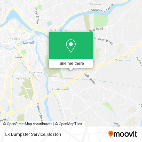 Lk Dumpster Service map