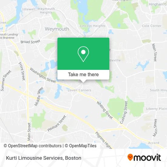 Kurti Limousine Services map