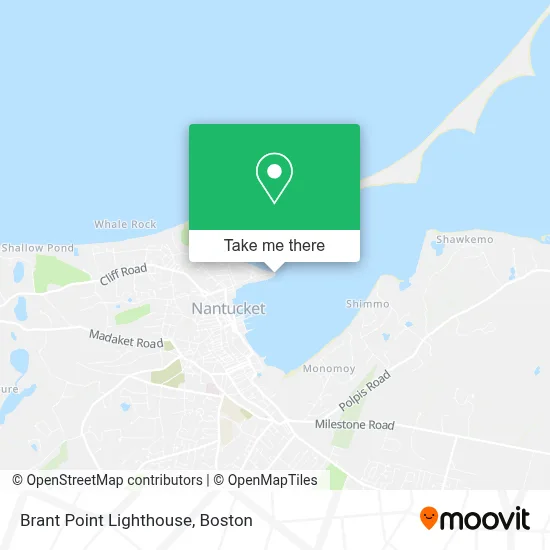 Brant Point Lighthouse map