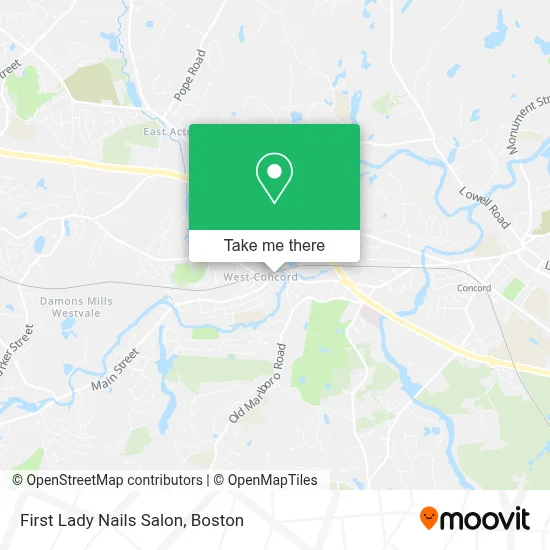 First Lady Nails Salon map