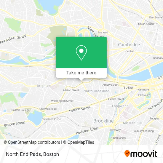 North End Pads map