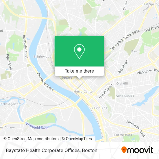 Baystate Health Corporate Offices map
