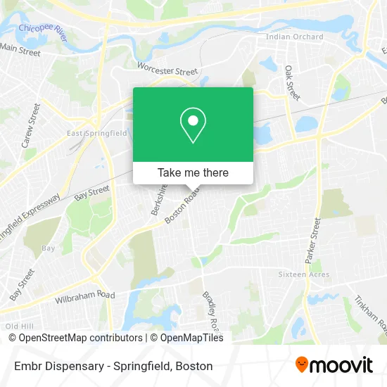 Embr Dispensary - Springfield map