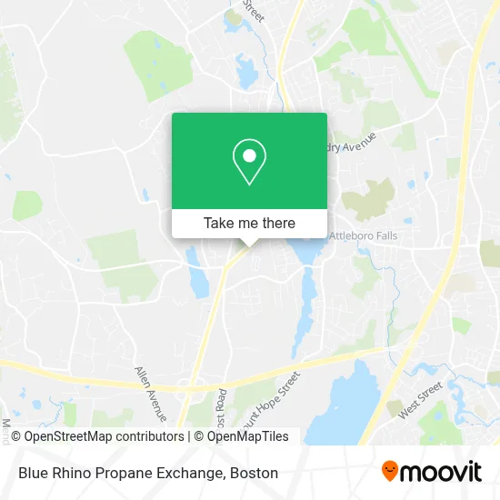 Blue Rhino Propane Exchange map