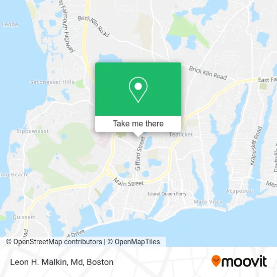 Leon H. Malkin, Md map