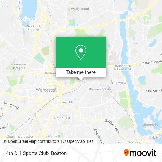 4th & 1 Sports Club map