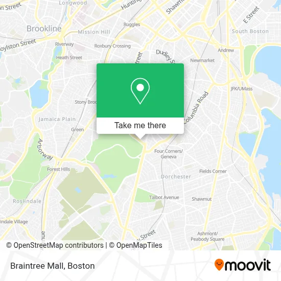 Braintree Mall map