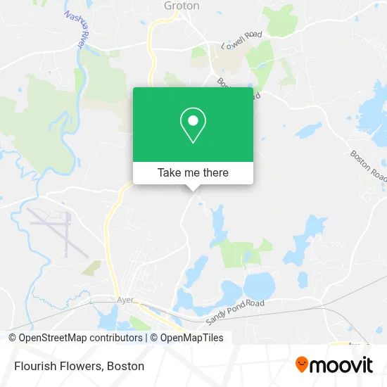 Flourish Flowers map