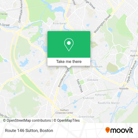 Route 146 Sutton map