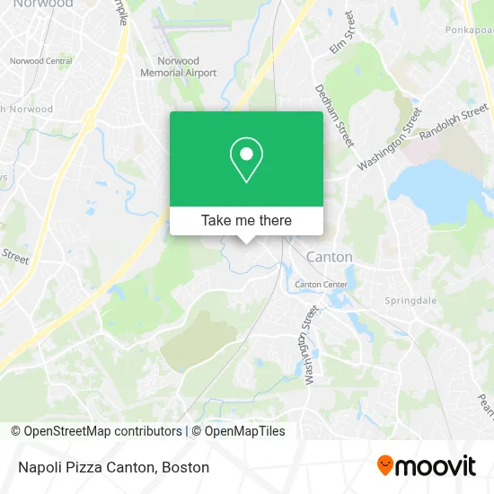 Napoli Pizza Canton map