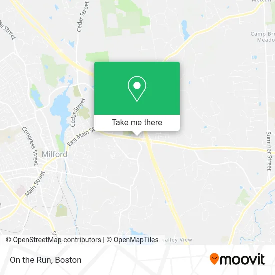 On the Run map