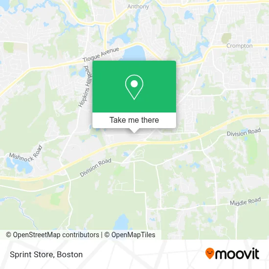 Sprint Store map
