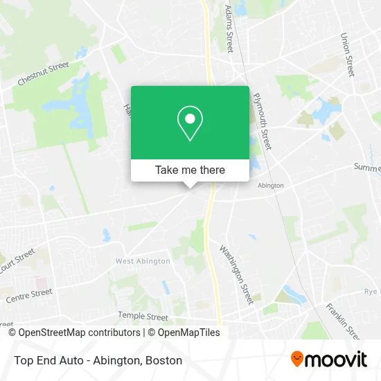 Top End Auto - Abington map