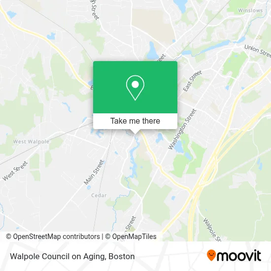 Walpole Council on Aging map