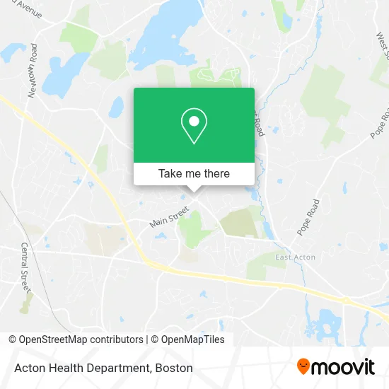 Acton Health Department map