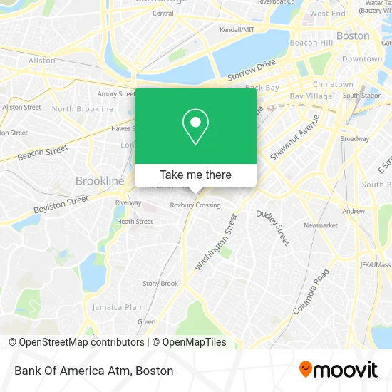 Bank Of America Atm map